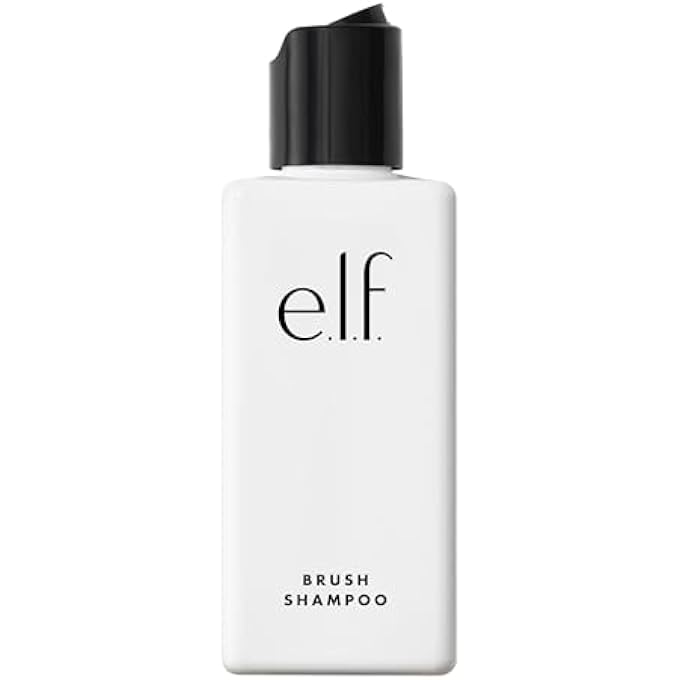 elf MAKEUP BRUSH SHAMPOO, WASHES AWAY DIRT, MAKEUP, OIL & DEBRIS & CONDITIONS BRISTLES, CRAFTED FOR DAILY USE, VEGAN & CRUELTY-FREE, 4.1 FL OZ - Image 1