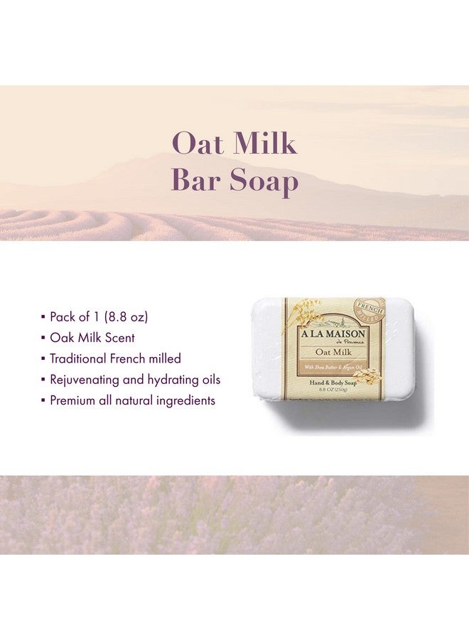 A La Maison Oat Milk Bar Soaptriple French Milled Natural Moisturizing Hand Soap Bar (1 Bar Of Soap 8.8 Oz) - Image 2