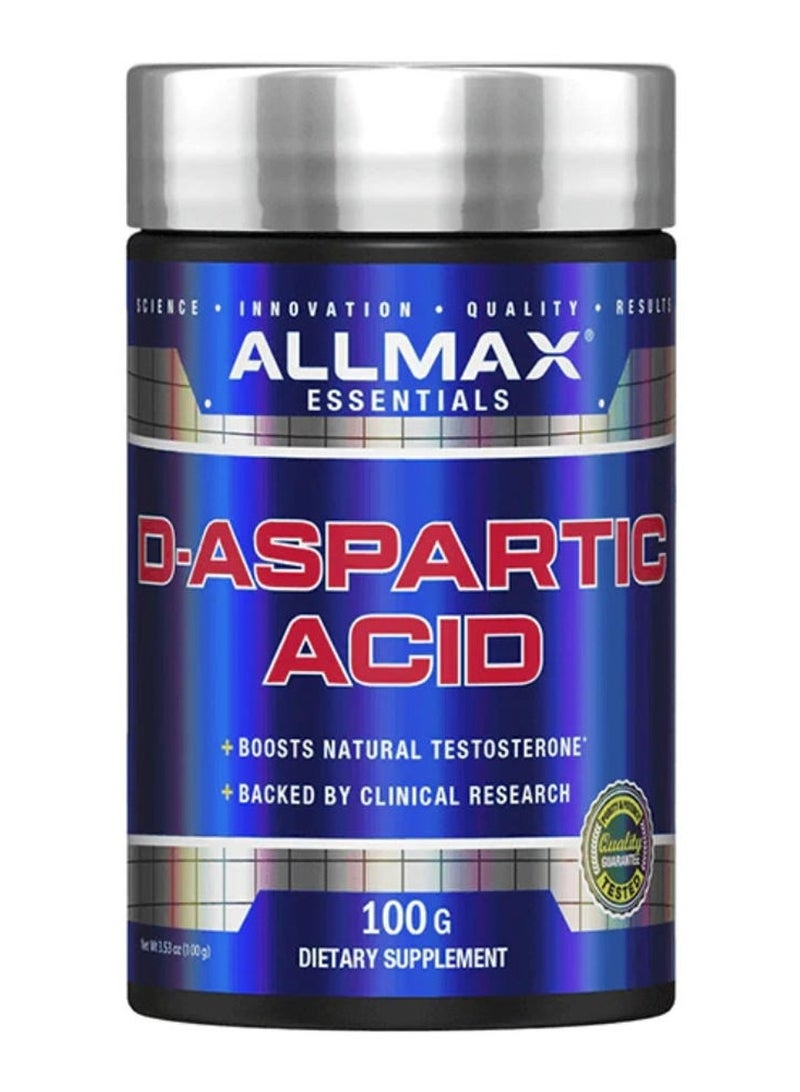 Allmax D-Aspartic Acid 3.53 Oz 100 G