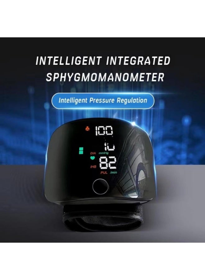 Kimaya Digital Wrist Blood Pressure Monitor with Adjustable Cuff Voice Function Large Display 2x99 Memory Readings Automatic BP Detector with Carrying Case - Image 2