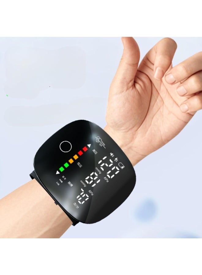 Kimaya Digital Wrist Blood Pressure Monitor with Adjustable Cuff Voice Function Large Display 2x99 Memory Readings Automatic BP Detector with Carrying Case - Image 1