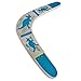 HOMEE Handmade Boomerang Kangaroo Australian Style Maneuver Dart Darts Outdoor Sports Wooden Throwing EquipmentSuit for Kids Over 6 and Adults The Best Flying Toy Color Blue - Image 3