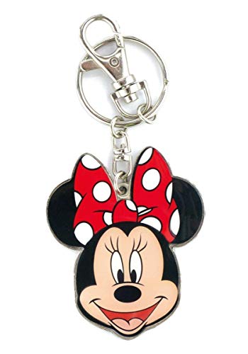 Disney Minnie Two Sided Colored Pewter Key Ring - Image 1
