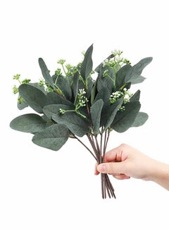 Y&D 20pcs Eucalyptus Leaves Stems Artificial Silver Dollar Plant for Wedding Bridal Bouquets, Floral Arrangements, Home Decor  - Image 3