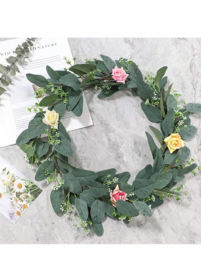 Y&D 20pcs Eucalyptus Leaves Stems Artificial Silver Dollar Plant for Wedding Bridal Bouquets, Floral Arrangements, Home Decor  - Image 5