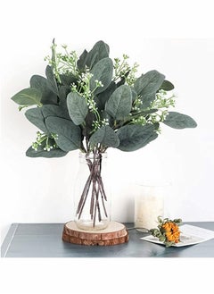Y&D 20pcs Eucalyptus Leaves Stems Artificial Silver Dollar Plant for Wedding Bridal Bouquets, Floral Arrangements, Home Decor  - Image 4