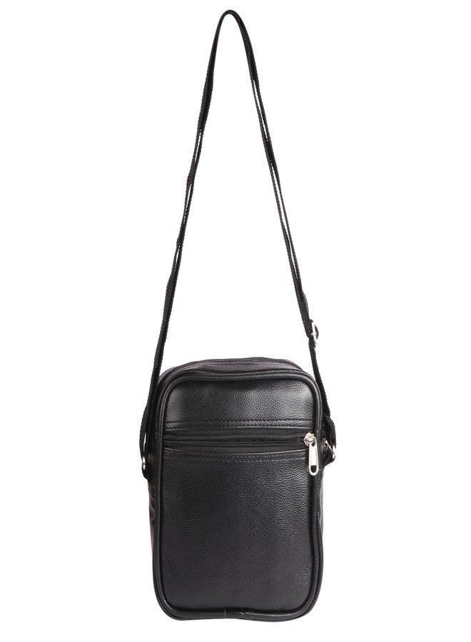 Keviv Leather Mini Sling Bag for Men | Crossbody Bag | Travel Bag | Utility Bag (23cm x 18cm x 8cm) SB02 - Image 4
