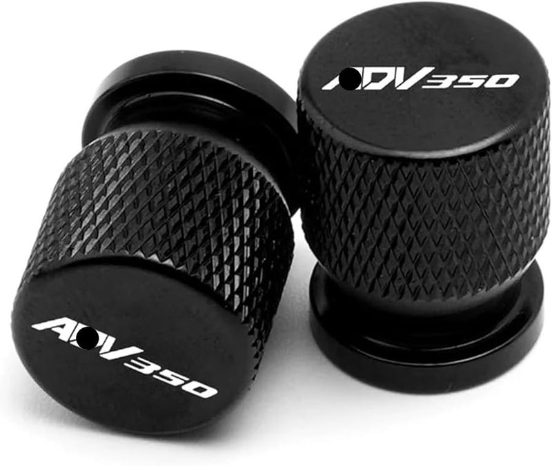 Black CNC Aluminum Tire Valve Stem Caps For Honda ADV350 2021 2024 Motorcycle - Image 1