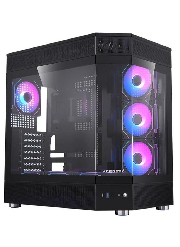 NANOTECH - Aetherion Blaze Gaming PC - Intel Core i7-12700F Processor, 12 Cores & 20 Threads, DDR4 32GB (2*16) 3600MHz Ram, Nvidia GeForce RTX 4060 8GB OC Edition GDDR6 Graphics Card, 2TB NVMe M.2 SSD, 3 Fan AIO Liquid Cooler, 750W 80 Plus Power Supply, Windows 11 Pro | Wi-Fi - Image 1