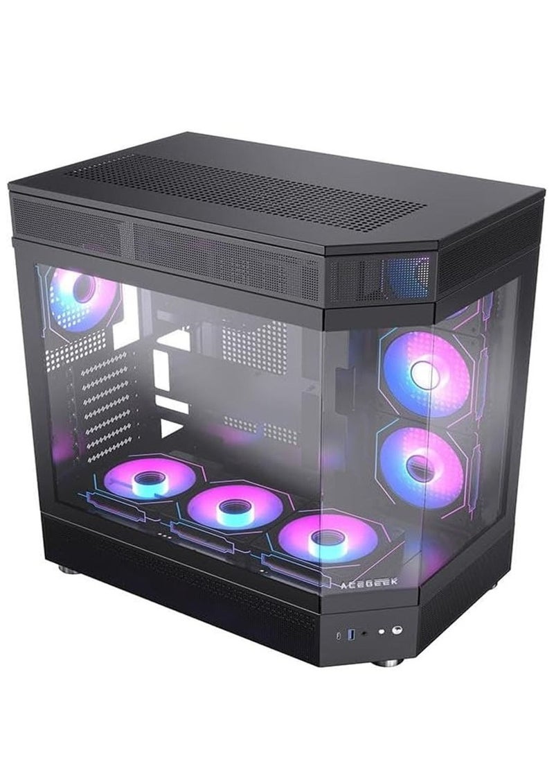 NANOTECH - Aetherion Blaze Gaming PC - Intel Core i7-12700F Processor, 12 Cores & 20 Threads, DDR4 32GB (2*16) 3600MHz Ram, Nvidia GeForce RTX 4060 8GB OC Edition GDDR6 Graphics Card, 2TB NVMe M.2 SSD, 3 Fan AIO Liquid Cooler, 750W 80 Plus Power Supply, Windows 11 Pro | Wi-Fi - Image 1