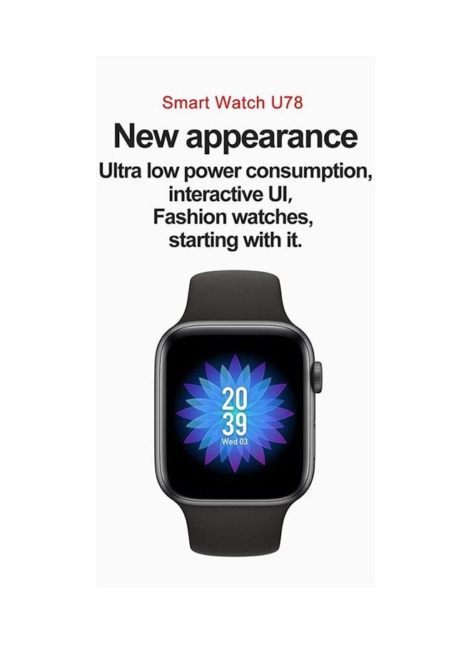 Generic - U78 smart watch that alerts calls and messages, supports the Arabic language, compatible with Android and IOS systems - Image 1