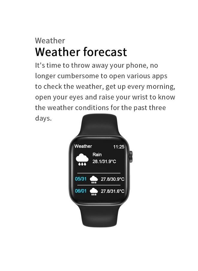 Generic - U78 smart watch that alerts calls and messages, supports the Arabic language, compatible with Android and IOS systems - Image 1