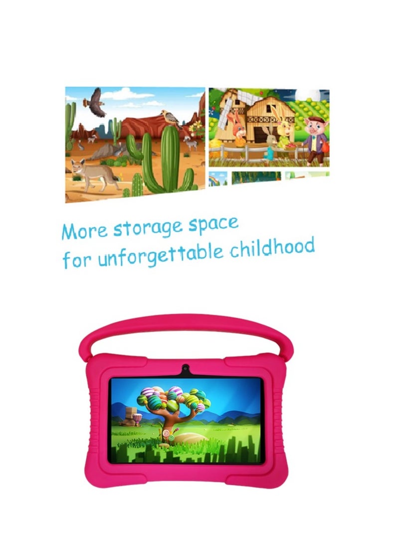 7 Inch Android Kids Tablet PC For Study Education 1G RAM 16G ROM WiFi 1024x600 Children Tablets With Silicone Tablet Case - Image 2