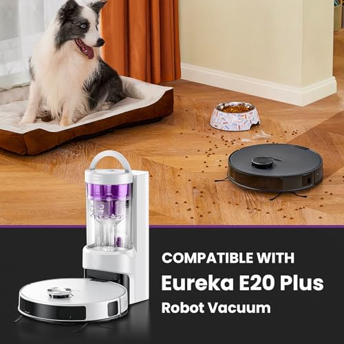 Fenkabs 19 Packs Replacement Parts for Eureka E20 Plus Robot Vacuum Cleaner 2 Rubber Brush 8 EdgeSweeping Brushes 4 Hepa Filters 4 Mop Pads 1 Cleaning Brush Accessories Kit - Image 3
