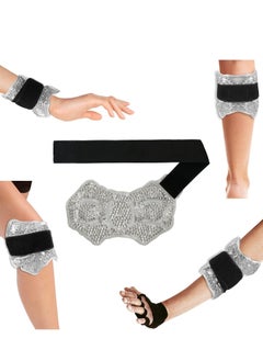 Y&D Ice Packs for Injuries Reusable, Ankle/Foot Therapy Wrap, Hot Cold Gel Pack with Adjustable Brace Sprained Ankles, Plantar Fasciitis, and Swelling Feet, Microwaveable, Freezable, Gray  - Image 1