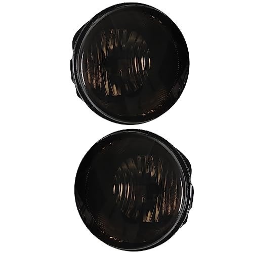 RAGBUSCLE 1 Pair Front Bumper Fog Light Smoke Lens, Fog Lamps Replacements with Halogen Bulbs, 2005-2008 Compatible with Chrysler 300C - Image 3