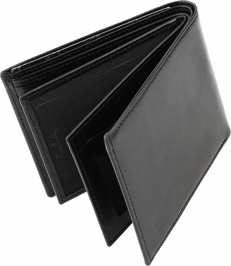 pierre cardin Men's Black Logo Wallet 2367S