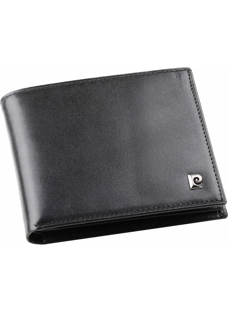 بيير كاردان Men's Black Logo Wallet 2367S