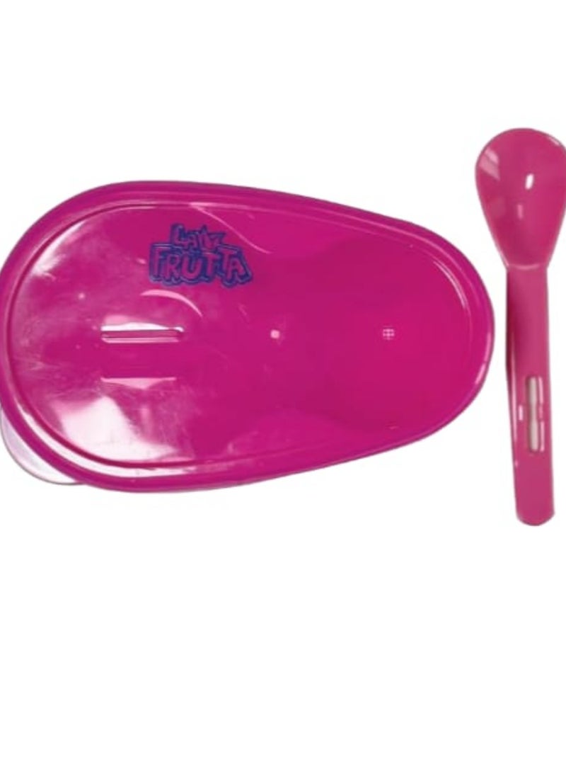 La Frutta La Frutta baby food Bowl safe plate for kids - pink  - Image 2