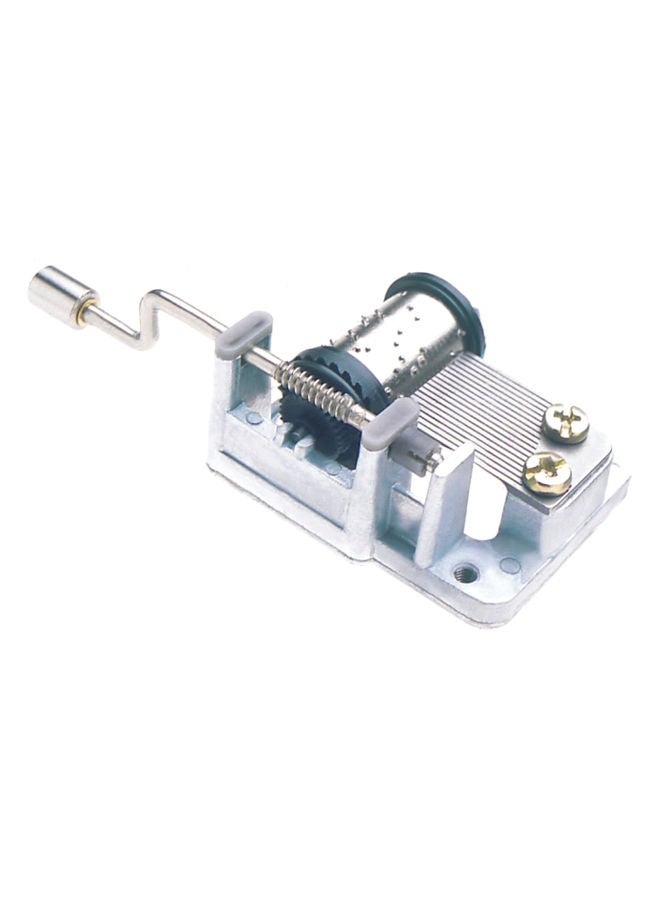 NIBEMINENT Four Seasons Crank Music Box Silver/White/Black - Image 1