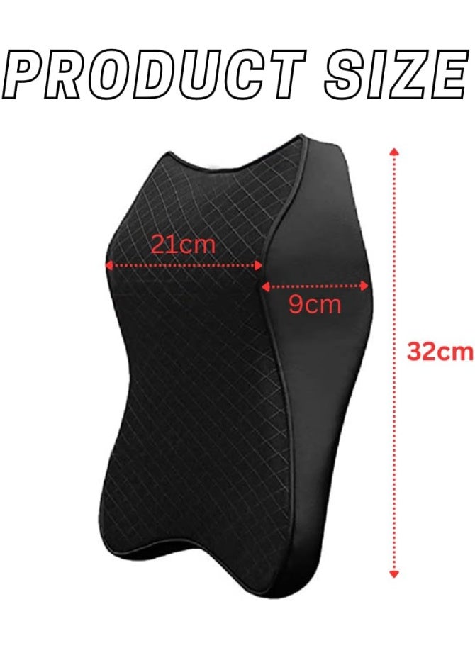 Memory Foam Car Neck Pillow, Breathable Headrest Cushion for Car Seat, Office Chair and Everyday Neck Support - Image 3
