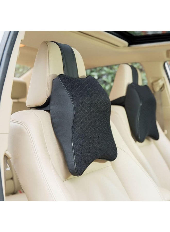 Memory Foam Car Neck Pillow, Breathable Headrest Cushion for Car Seat, Office Chair and Everyday Neck Support - Image 5