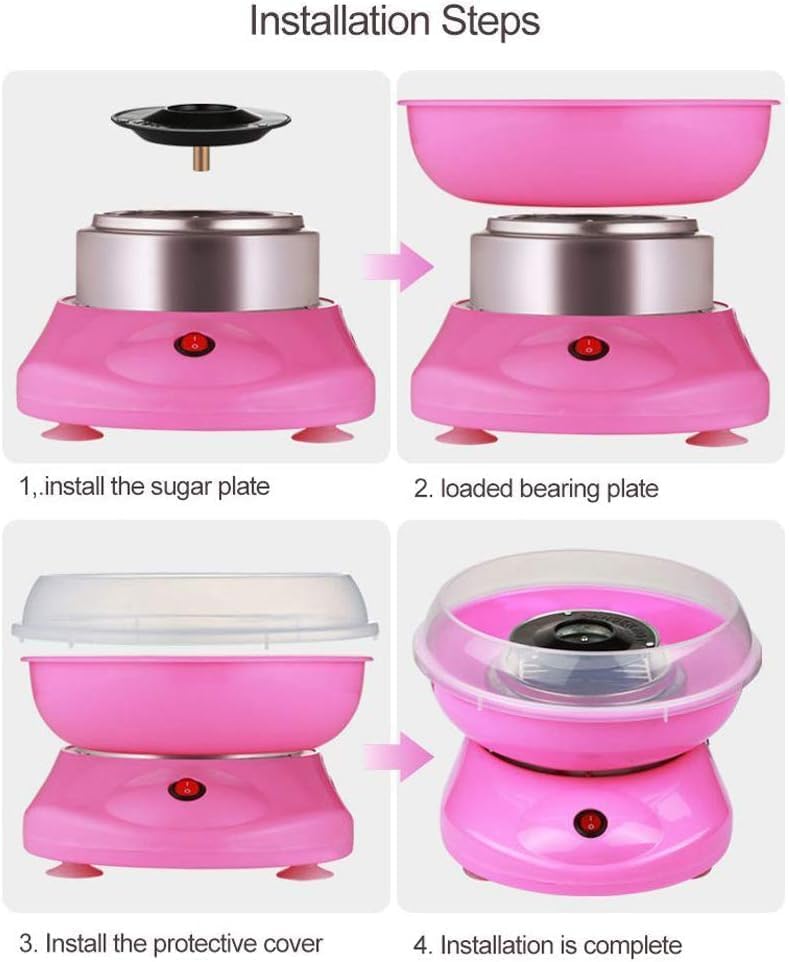 Derovan Electric Cotton Candy Maker – Portable Automatic Sugar & Candy Floss Machine, DIY Mini Candy Flosser for Kids & Parties - Image 3