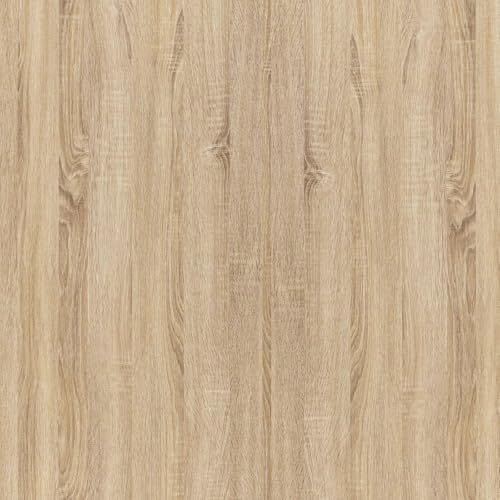 Abyssaly Wood Grain Look Oak Contact Paper - Light Wooden Peel and Stick Countertops - Removable Self Adhesive Vinyl Wrap Counter Top Cover Waterproof Wall Paper Sticker Decoration 15.7'' x 393.7'' - Image 1