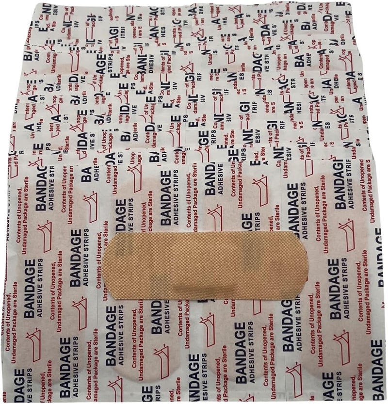 Comfort Axis 200 عبوة لاصقات لاصقة مرنة من القماش شرائط ضمادات مريحة وقابلة للتنفس 1 × 3 للعناية بالجروح وحمايتها - Image 1