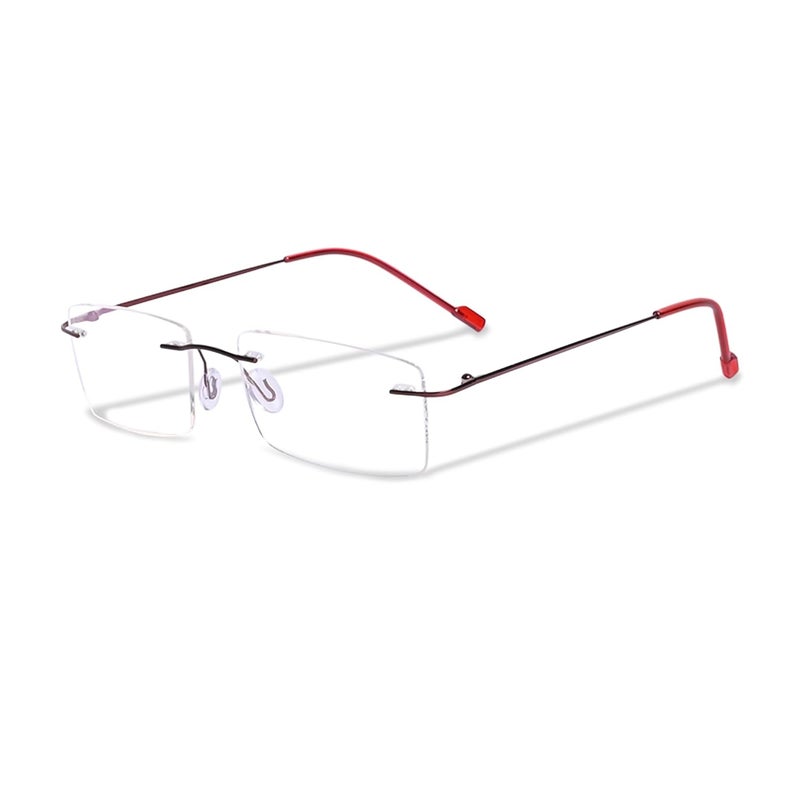 RedEx Rimless Rectangle Frame For Men & Women - Image 1