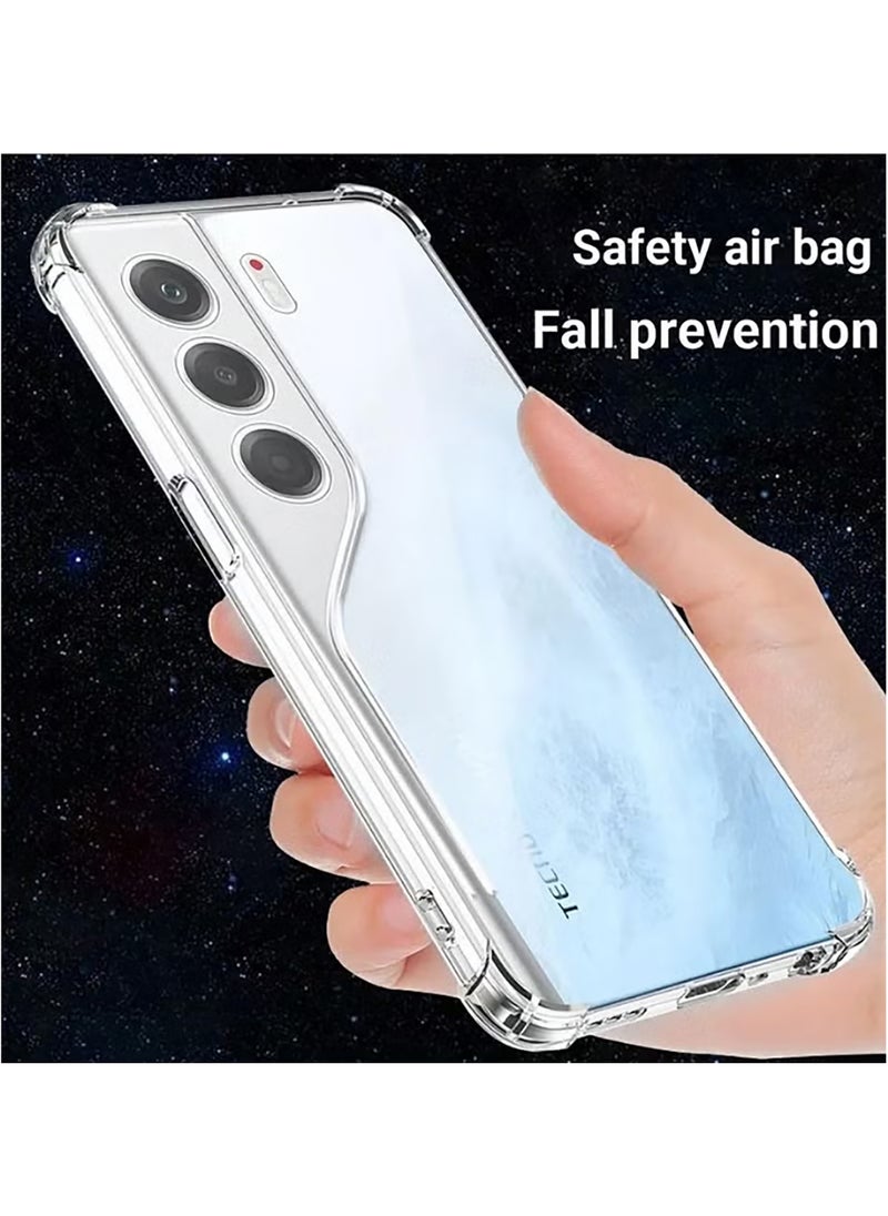 Generic - Transparent Anti-drop Case for TECNO Camon 40 Pro 5G Clear TPU Four Corners Protection Cover Soft funda - Image 1