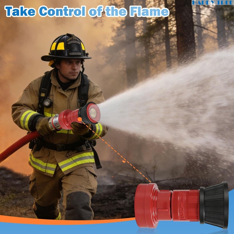 Happy Tree 2" NPSH Fire Hose Nozzle Thermoplastic Fire Equipment Constant Flow Fog Nozzle - Image 3