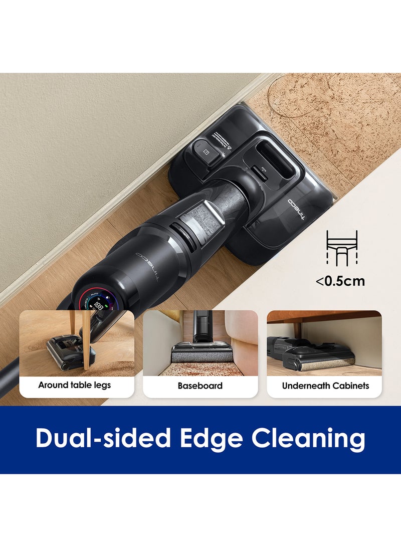 Tineco مكنسة كهربائية لاسلكية رطبة وجافة FLOOR ONE S7 ستريتش ألترا، تصميم مضاد للتشابك بزاوية 180°، زمن تشغيل 50 دقيقة، تقنية فلاش دراي للتنظيف الذاتي عند 185℉، مكنسة لتنظيف الأرضيات بحواف مزدوجة. - Image 5