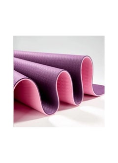 VIO Anti-Slip Roll-Up Yoga Mat Eco Friendly Foldable Non-Slip Soft Exercise Mat for Pilates Fitness Gym Workout for Men Women Beginners Elderly for Indoor Outdoor 183CM 61CM 6MM Pink  - Image 4