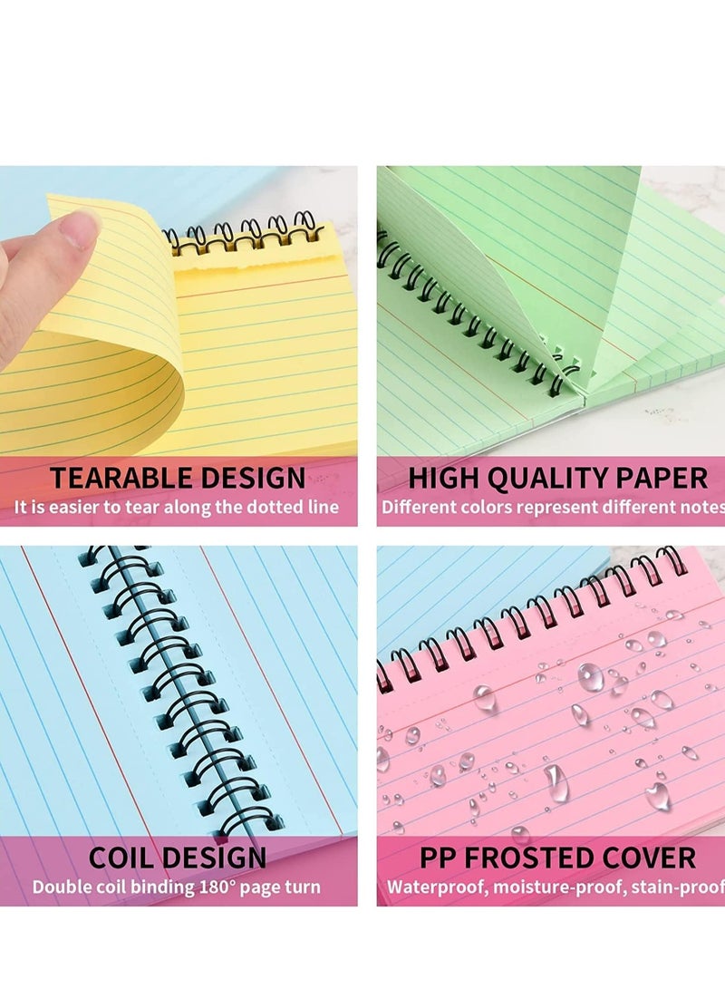 أوزيغالور 8 عبوات دفتر ملاحظات حلزوني للمدرسة، دفتر ملاحظات مسطر للمدرسة، دفاتر ملاحظات مسطرة لعمل الأطفال، المدرسة. - Image 4