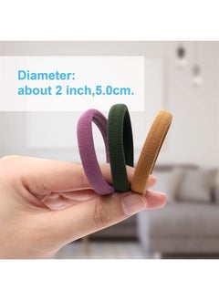 BAOLI 100PCS Colorful Large Hair Ties, Cotton Hair Bands Seamless Ponytail Holders for Women, Hair Elastics, 10 Colors by BAOLI  - Image 2