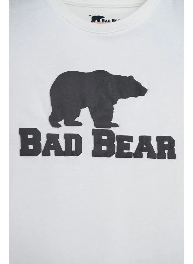 باد بير قميص أطفال Bear Tee Kids أبيض باهت.