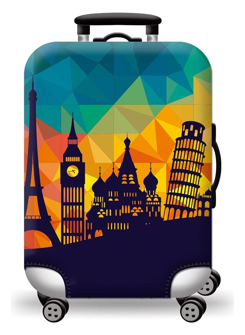 AUTOYSUR Luggage Cover for Wheeled Suitcase,18/24/28/32 Inch Luggage Covers Suitcase Protector,Washable Suitcase Baggage Covers,Dustproof Anti-Scratch Travel Luggage Cover  - Image 1