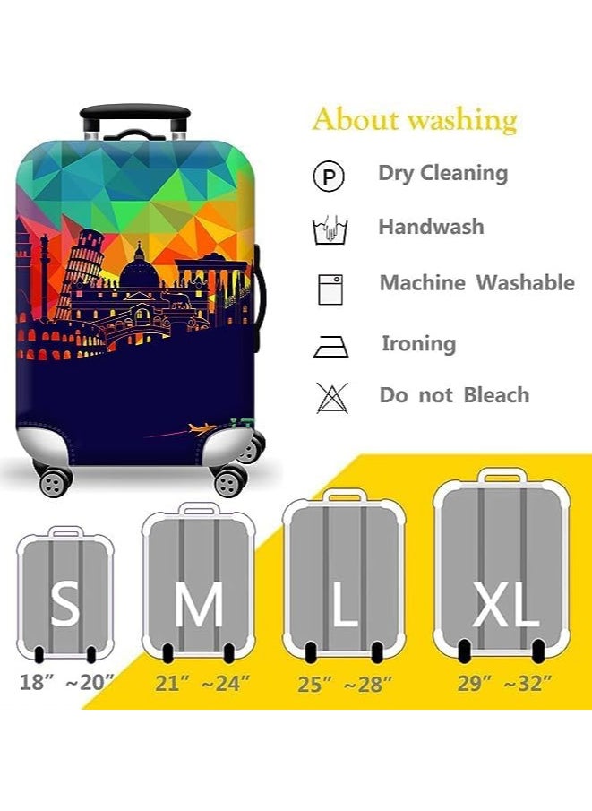 AUTOYSUR Luggage Cover for Wheeled Suitcase,18/24/28/32 Inch Luggage Covers Suitcase Protector,Washable Suitcase Baggage Covers,Dustproof Anti-Scratch Travel Luggage Cover  - Image 3