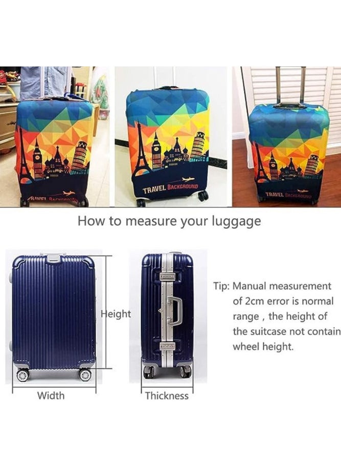 AUTOYSUR Luggage Cover for Wheeled Suitcase,18/24/28/32 Inch Luggage Covers Suitcase Protector,Washable Suitcase Baggage Covers,Dustproof Anti-Scratch Travel Luggage Cover  - Image 5