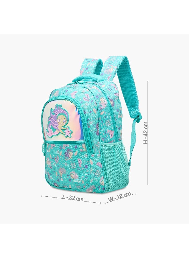 Must Mermaid Print Backpack for Girls - Image 2
