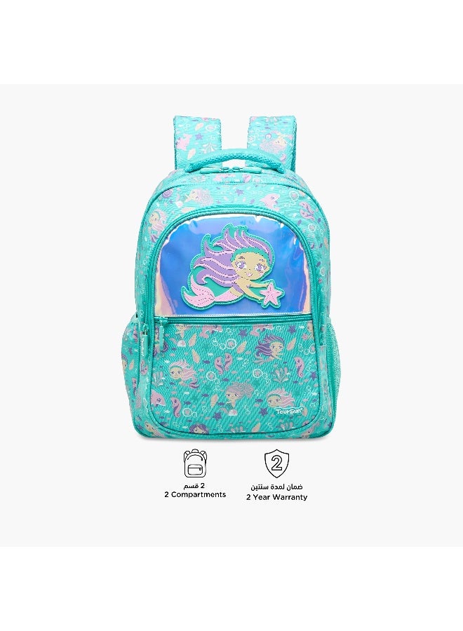 Must Mermaid Print Backpack for Girls - Image 4