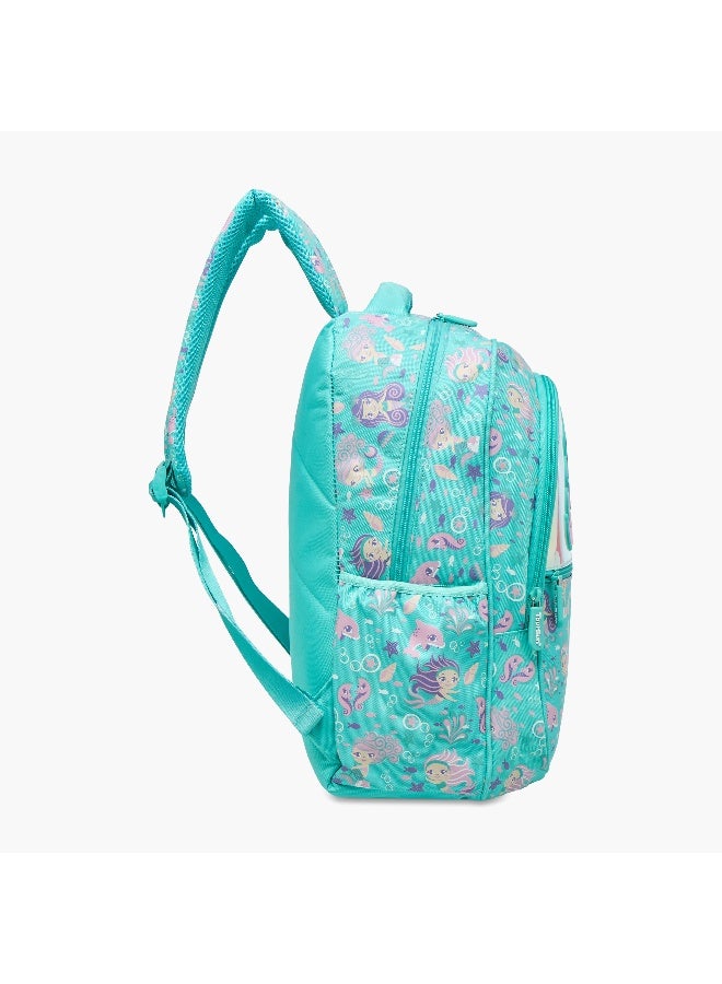 Must Mermaid Print Backpack for Girls - Image 3