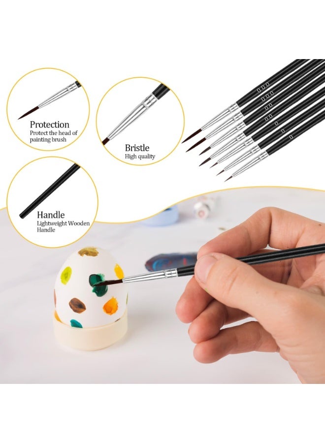 Tiny Detail Paint Brushes, 30 Pcs Fine Paint Brushes Set with 3 Size #0#00#000 Liner Brush for Acrylic, Art, Crafts, Oil - Image 5