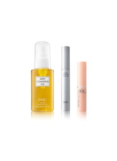 DHC DHC Deep Cleansing Oil 2.3 Fl Oz., Lip Cream 0.05 oz. Net wt. and Mascara Perfect Pro Double Protection 0.17 oz. Net wt. 