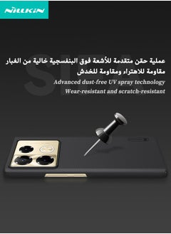 Nillkin Infinix Note 40 Pro/40 Pro+ Case, Frosted Ultra Thin Phone Case, Military Grade Shockproof Anti-Scratch & Slip Dual Layer Tough Back Cover for Infinix Note 40 Pro/40 Pro+ 5G, Black  - Image 3