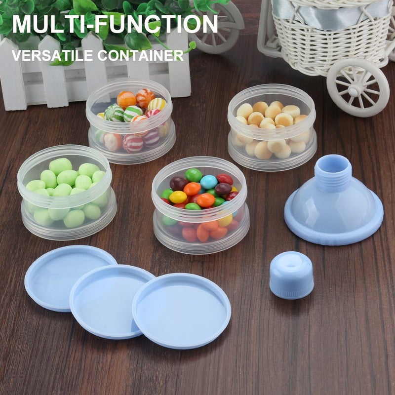 accmor Formula Dispenser On The Go, 4 Compartments Stackable Formula Container for Travel, Baby Milk Powder Kids Snack Container, BPA Free ﻿ - Image 3