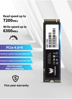 Predator 2TB 7200MB/s SSD PCIe NVMe Gen4 M.2 2280, Internal Solid State Drives, Compatible with PS5, Desktop computer, Laptop, Including Heatsink, Disassembly Tools and Installation Instructions  - Image 3