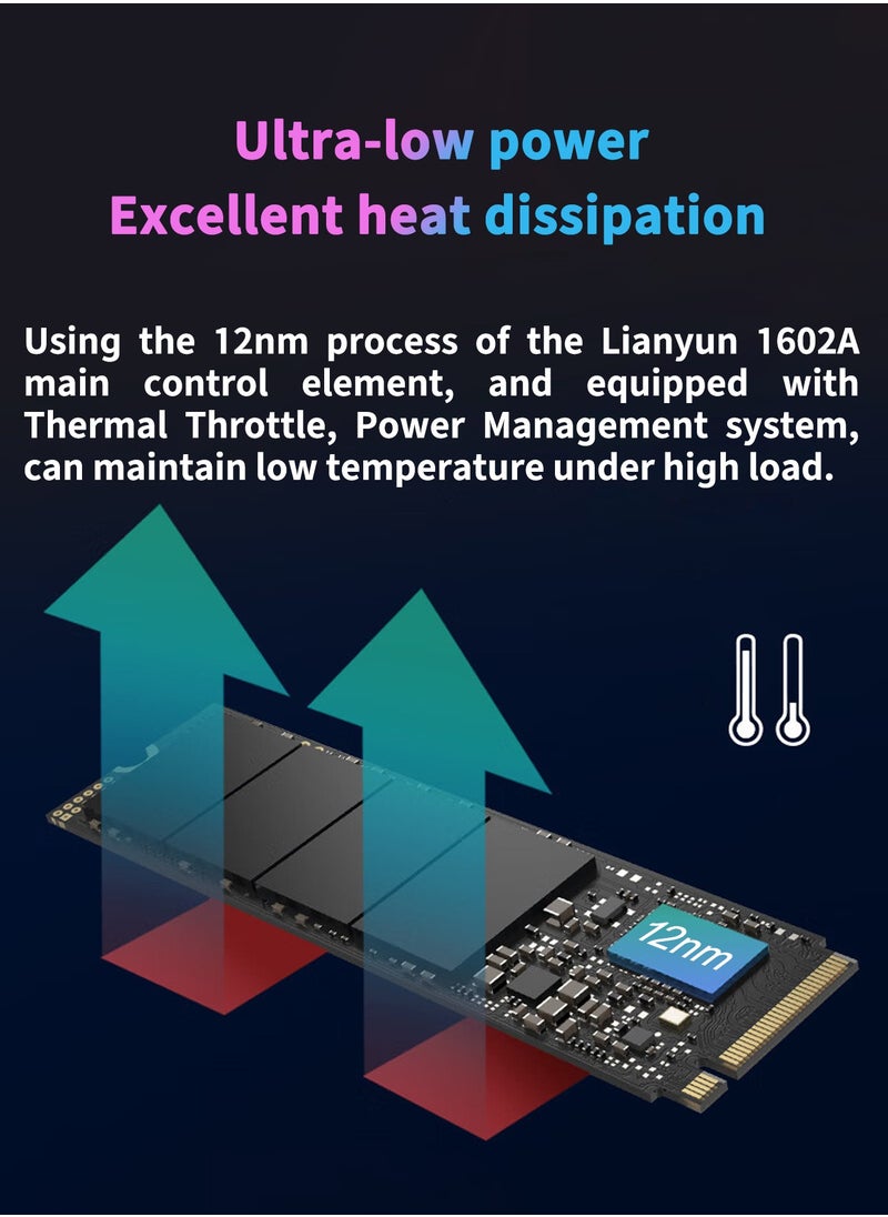 Predator - 2TB 7200MB/s SSD PCIe NVMe Gen4 M.2 2280, Internal Solid State Drives, Compatible with PS5, Desktop computer, Laptop, Including Heatsink, Disassembly Tools and Installation Instructions - Image 1