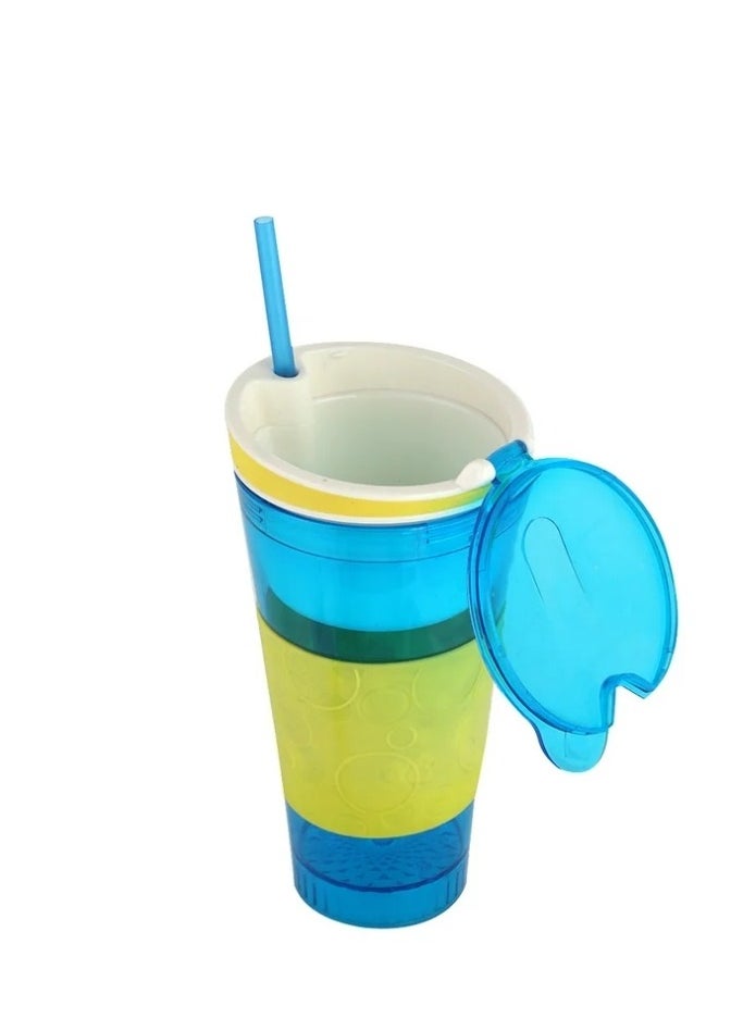 Snackeez - Snackeez Travel Snack & Drink Cup with Straw - Image 1